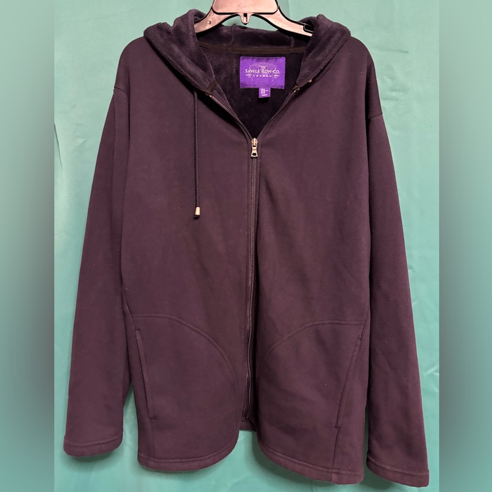Women's Navy Blue Zip Hoodie Jacket